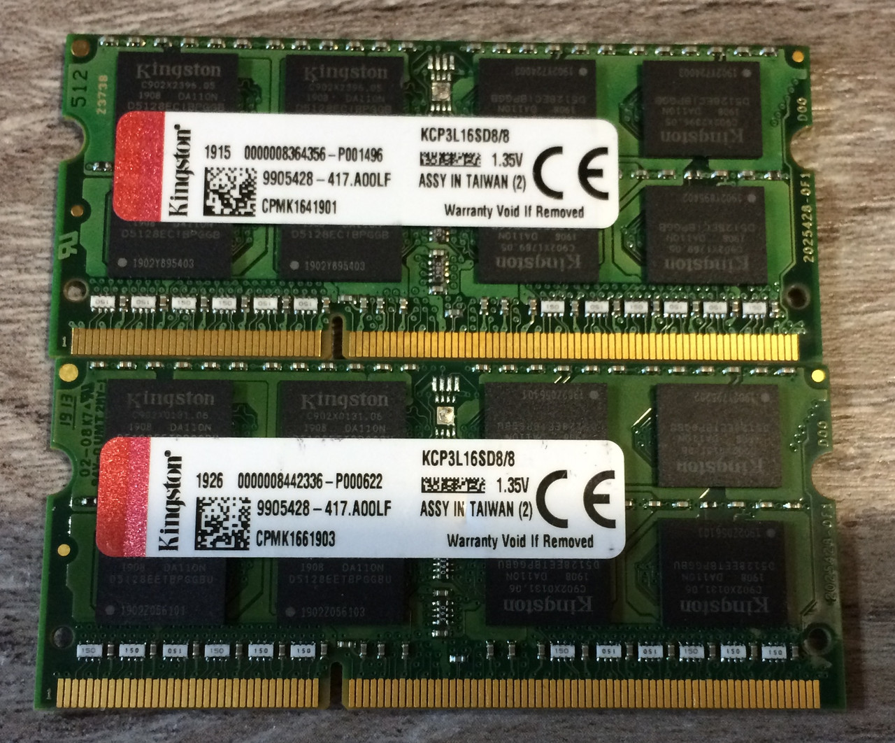 Для ноутбука 16GB 2*8GB DDR3L 1600MHz Kingston KCP3L16SD8/8 PC3L 12800S 2Rx8 RAM Оперативна пам'ять - фото 1 - id-p1548456422