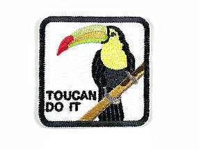 Нашивка Тукан Toucan do it 55х55 мм