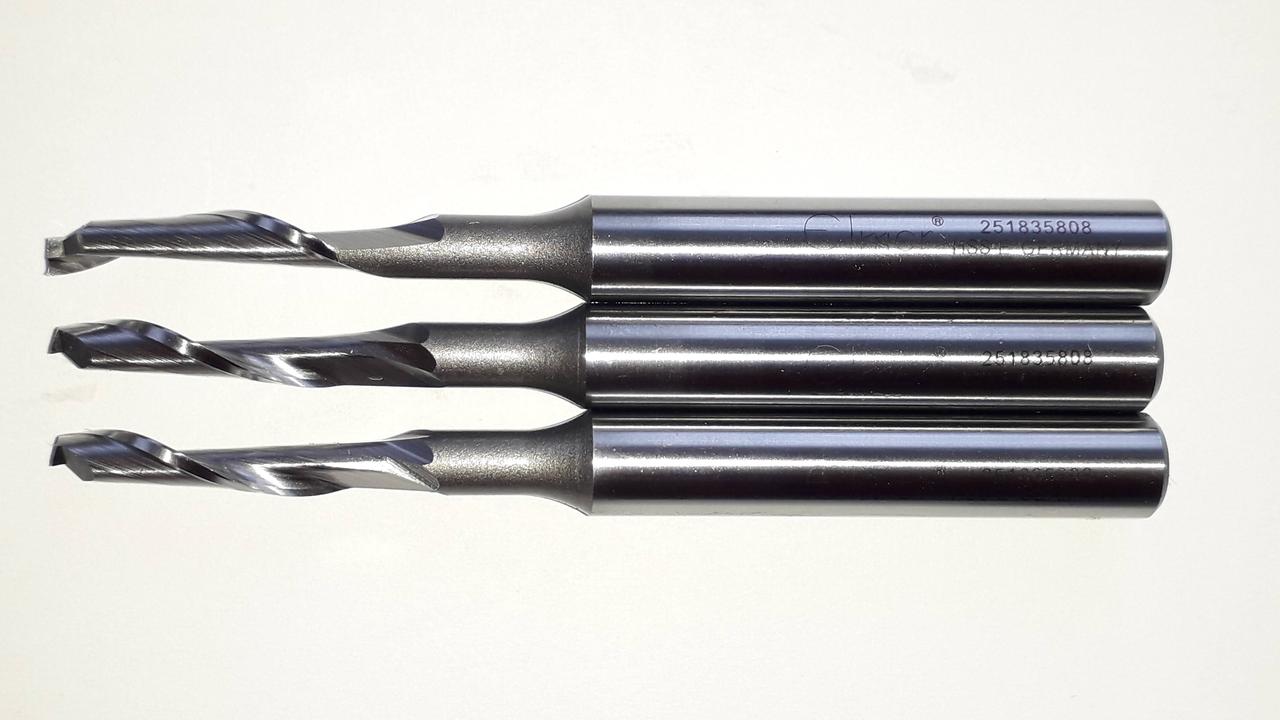 Спіральна кінцева фреза однозахідна TT251835808 5х18x35х80х8 mm HSS