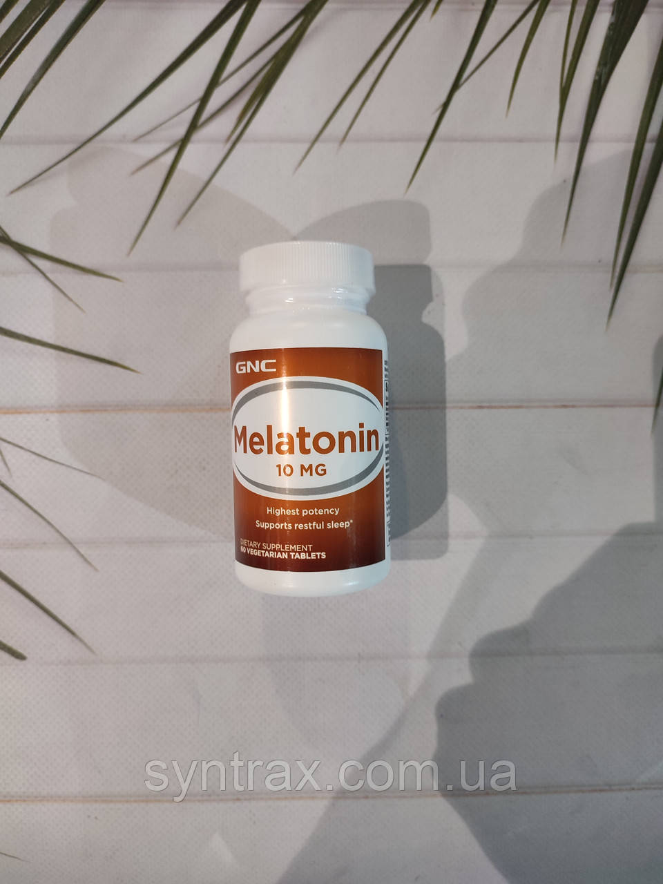GNC Melatonin 10 mg 60 veg tab, мелатонін
