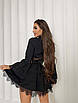 Комплект:  Платье с объемными рукавами в черном цвете, фото 3