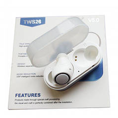 Бездротовий навушник Bluetooth Alitek TWS-26 White Single