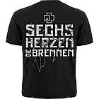 Футболка Rammstein "Sechs Herzen Die Brennen", Розмір M, фото 2