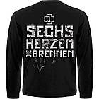 Футболка з довгим рукавом Rammstein "Sechs Herzen Die Brennen", Розмір XL, фото 2
