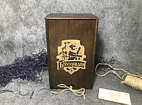 Келих для вина Гаррі Поттер з гравіюванням «КУБОК ВІНЦА» 570 мл у дерев'яній коробочці «Буххіндор» (палісандр), фото 4