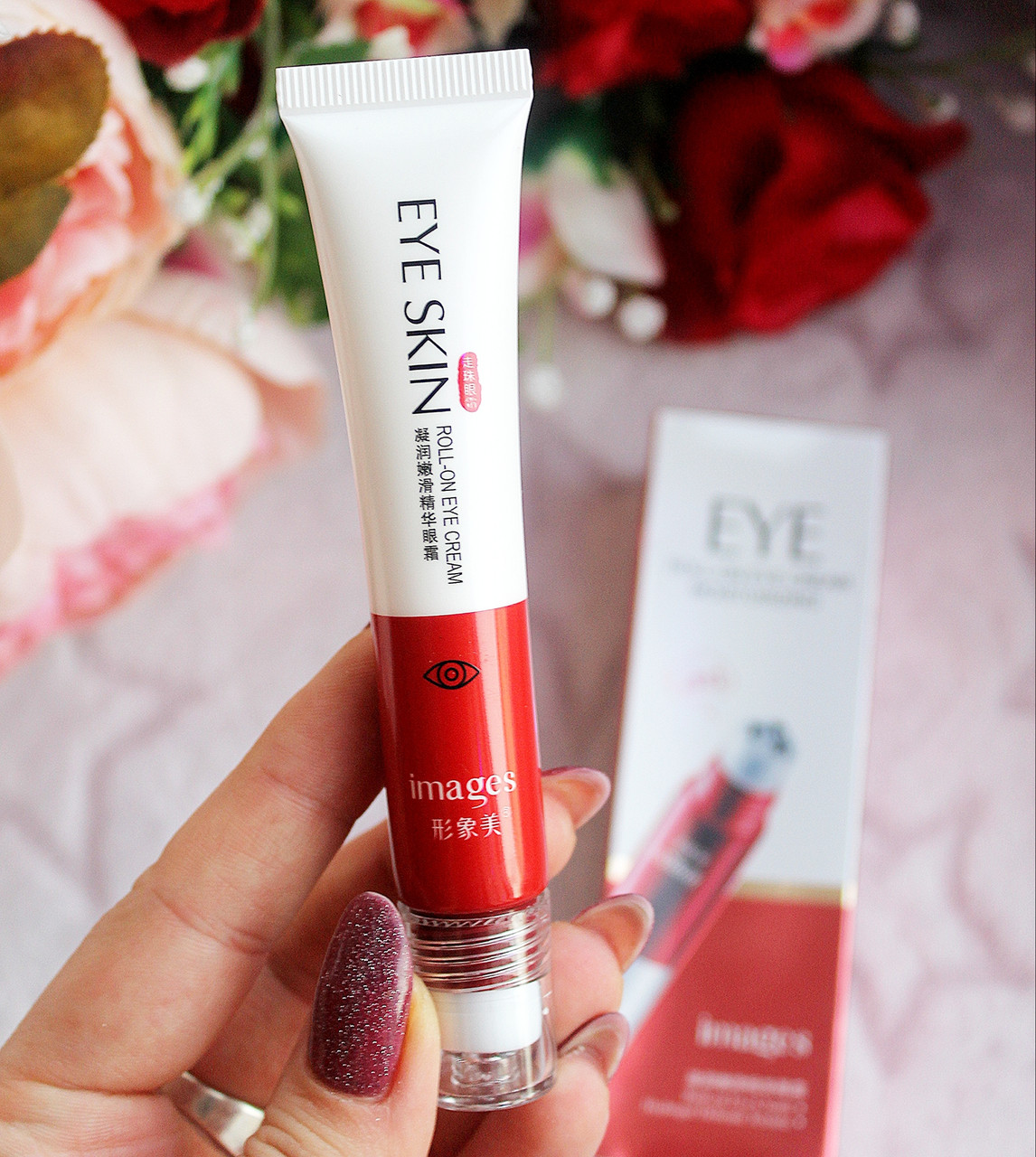 Крем для шкіри навколо очей з трьома роликами IMAGES Roll-on Eye Cream Moisturizing