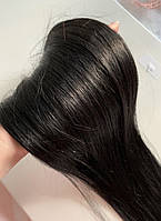 Натуральне волосся на шпильках колір чорний шоколад 60 грамів 60 см
