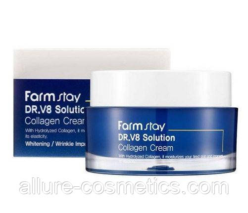 Антивіковий крем для обличчя з колагеном Farm Stay Dr.V8 Solution Collagen Cream 50ml