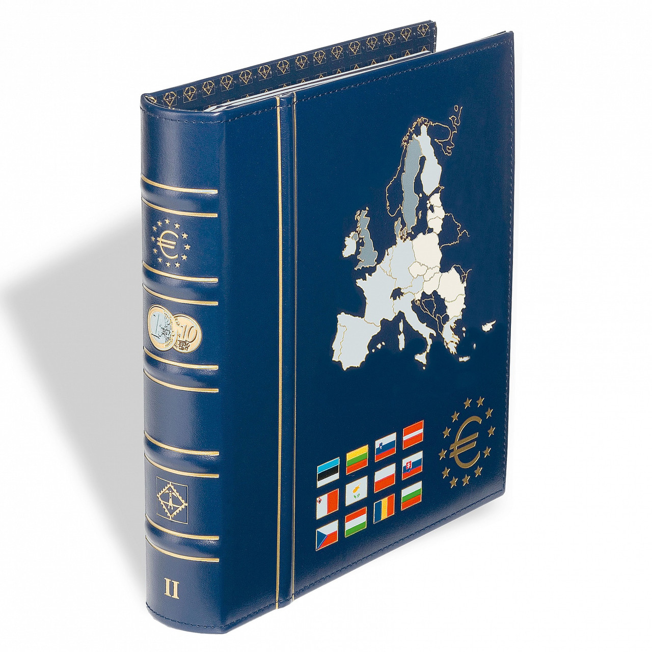 Альбом Leuchtturm OPTIMA для листів VISTA  для монет євро з футляром