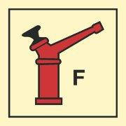 Знак ІМО 05.014 «Пінний лафетный стовбур» Фотолюминесцентный