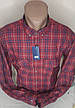 Чоловіча сорочка кашемір (Туреччина) Palmen vd-0133 у клітинку, картата сорочка червона тепла картата класика, фото 6