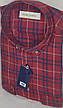 Чоловіча сорочка кашемір (Туреччина) Palmen vd-0133 у клітинку, картата сорочка червона тепла картата класика, фото 9