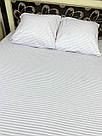 Комплект постільної білизни Білий в смужку бязь, фото 4