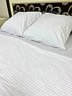 Комплект постільної білизни Білий в смужку бязь, фото 3