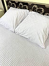 Комплект постільної білизни Білий в смужку бязь, фото 6