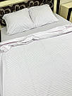 Комплект постільної білизни Білий в смужку бязь, фото 7
