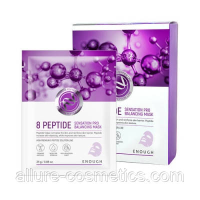 Тканинна маска з пептидами ENOUGH 8 Peptide Sensation Pro Balancing Mask