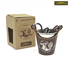 Сувенірна чарка в чохлі  "I am a mushroom hunter" 70 мл. Acropolis, SHM-1zg