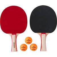Набор для Настольного Тенниса/Пинг-Понга PONGORI (2 Ракетки, 3 Мячика) 1,5мм Пеноматериал
