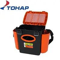Ящик FishBox Тонар двухсекционный 10л оранжевый Helios