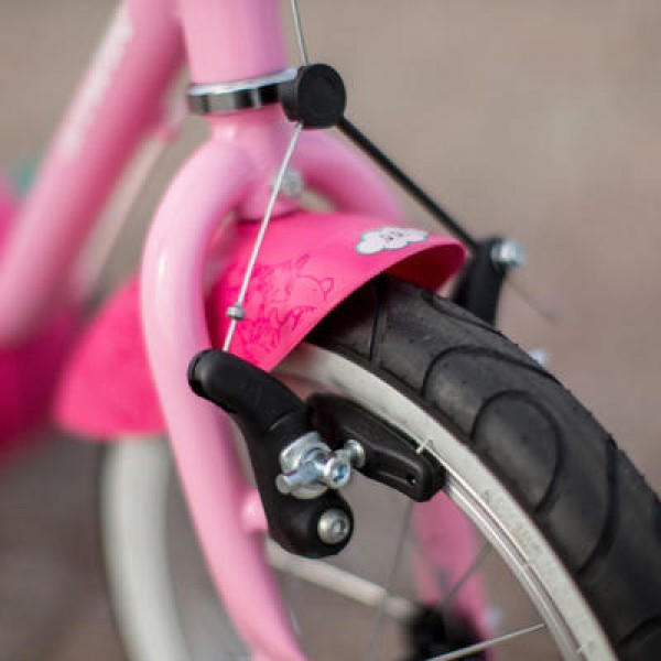 Детский Велосипед 2-х Колесный 14'' B'TWIN 500 (от 3 до 5 лет) Стальной 90 - 105 см Розовый - фото 3 - id-p1548622498