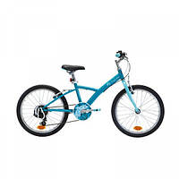 Детский Горный Велосипед 2-х Колесный 20'' B'TWIN Прогулочный (от 7 до 10 лет) Стальной 120 - 135 см Синий