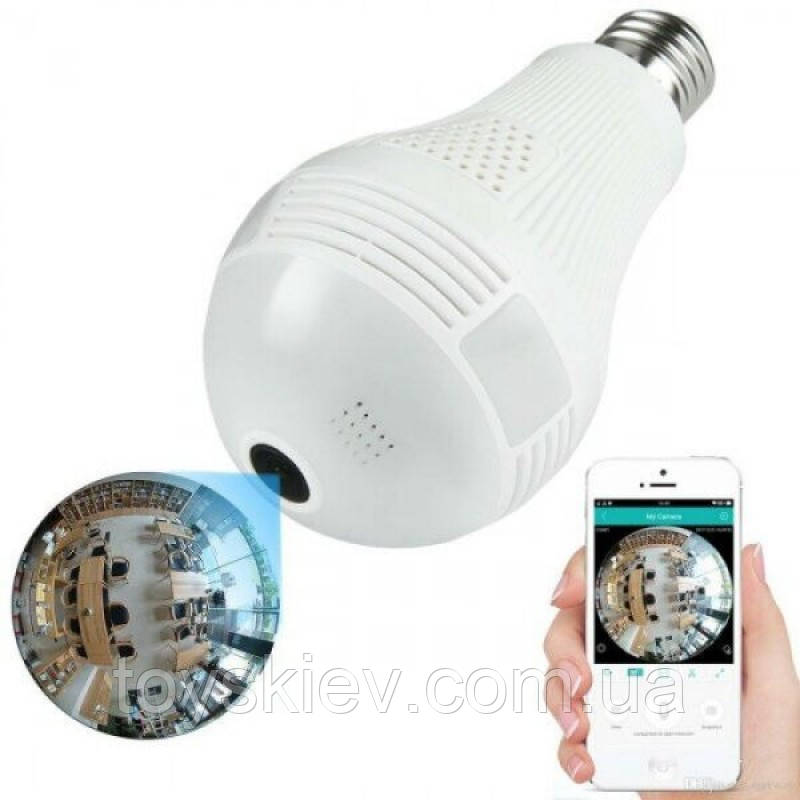 Камера спостереження лампочка CAD-B13 wifi / 2MP / 4392