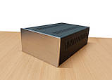 Корпус металевий MiBox з алюмінієвою панеллю MB-22 (Silver) (Ш170 Г267 В90) чорний, фото 2
