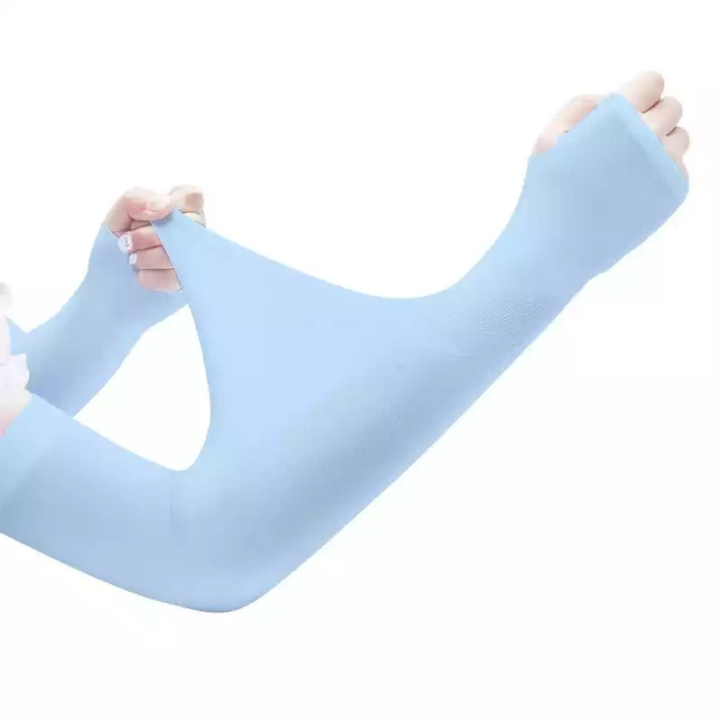 Мітенки тонкі (рукавички без пальців mit2) Lets Silim Блакитні