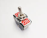 Тумблер KN3(B)-203, 2x3 (6с), 32x16x19mm, 2 групи, 3 положення, DP3T, ON-OFF-ON, 6 pin, 10A 125VAC / 6А 250VAC, виводи під гвинт, фото 4