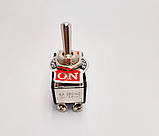 Тумблер KN3(B)-203, 2x3 (6с), 32x16x19mm, 2 групи, 3 положення, DP3T, ON-OFF-ON, 6 pin, 10A 125VAC / 6А 250VAC, виводи під гвинт, фото 5