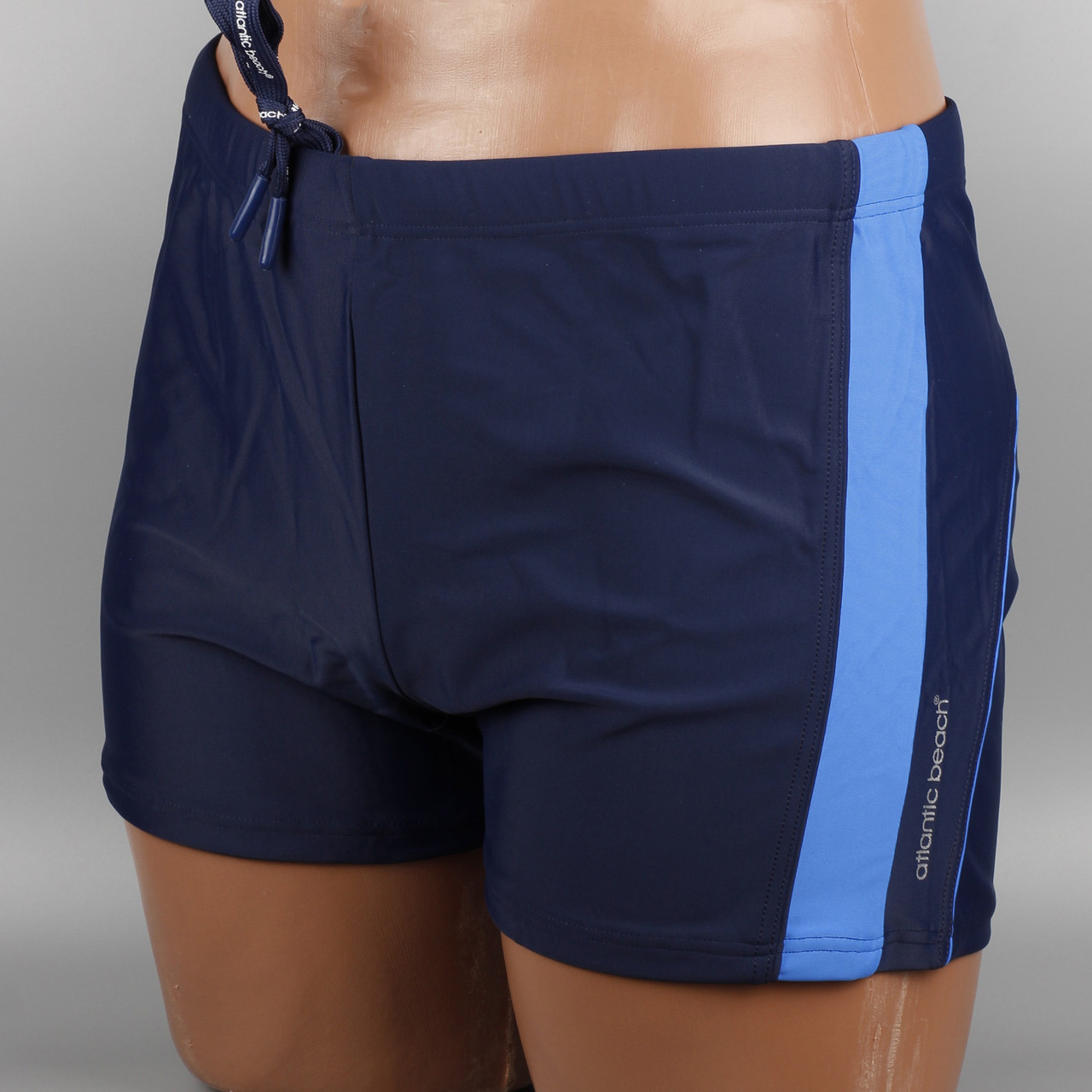 Плавки боксери купальні чоловічі сині Atlantic beach 79334 018-67 N07-19052 Батали Розміри 56 58 60
