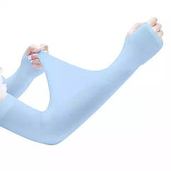 Мітенки тонкі (рукавички без пальців  Lets Silim Блакитні
