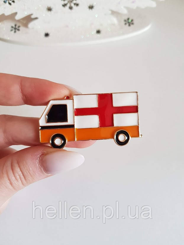 Медична брошка "Машина швидкої допомоги"