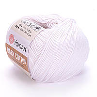 YarnArt BABY COTTON (Бейби Коттон) № 400 белый (Пряжа полухлопок, нитки для вязания)