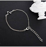 Браслет серцебиття кардіограма ритм серце Love, фото 5