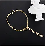 Браслет серцебиття кардіограма ритм серце Love, фото 4