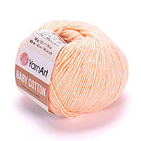 YarnArt BABY COTTON (Бейби Коттон) № 411 персик (Пряжа полухлопок, нитки для вязания)