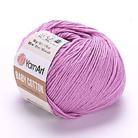 YarnArt BABY COTTON (Бейби Коттон) № 415 розовый (Пряжа полухлопок, нитки для вязания)