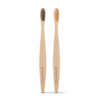 Aromatica Bamboo Toothbrush Duo Набір органічних зубних щіток, 2 шт