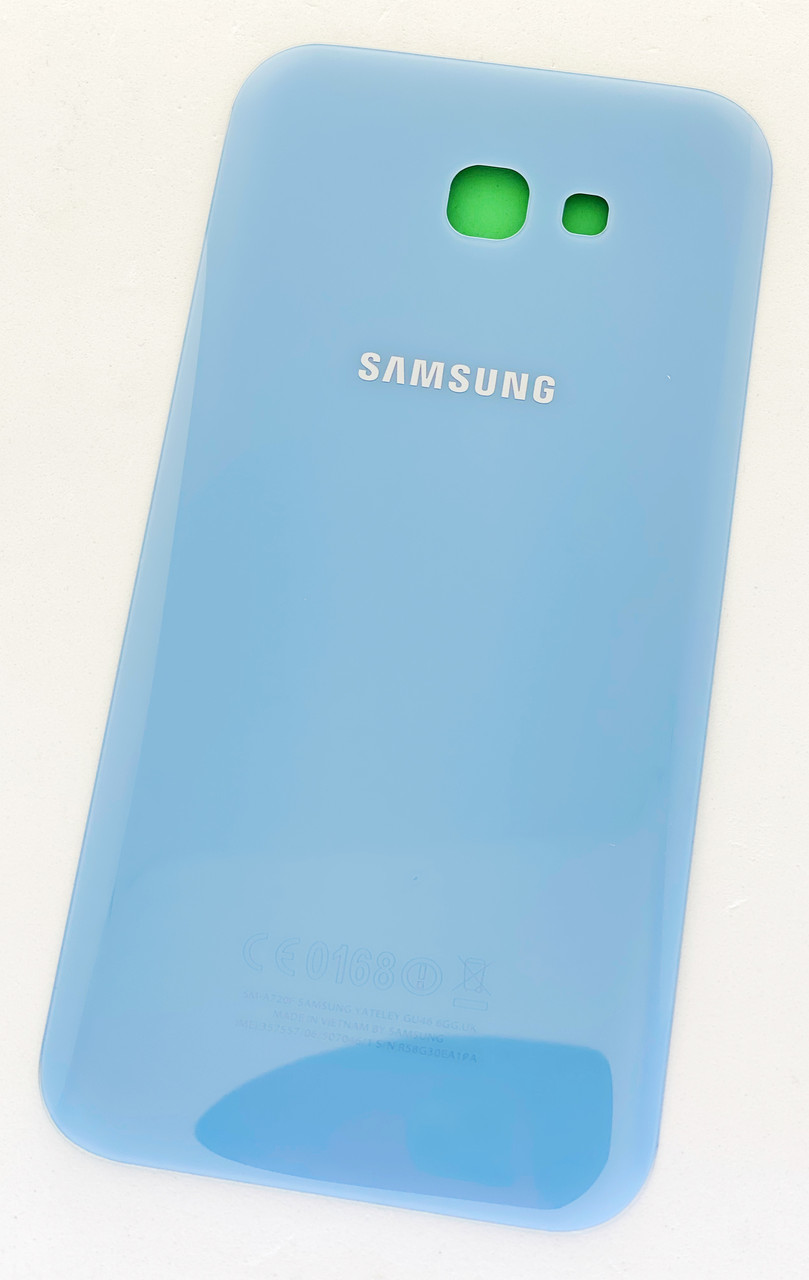 Задня кришка для Samsung A720F Galaxy A7 (2017), блакитна, Blue Mist, оригінал, фото 1