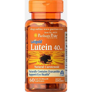 Вітаміни для очей Puritan's Pride Lutein 40 мг with Zeaxanthin 60 капс.