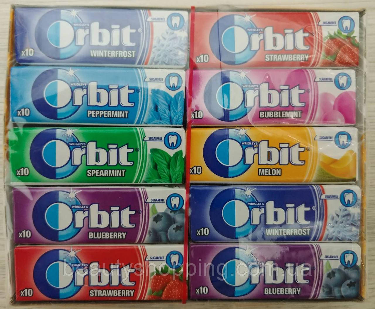 Купить Orbit жевательные резинки ассорти фруктово мятные вкусы ...