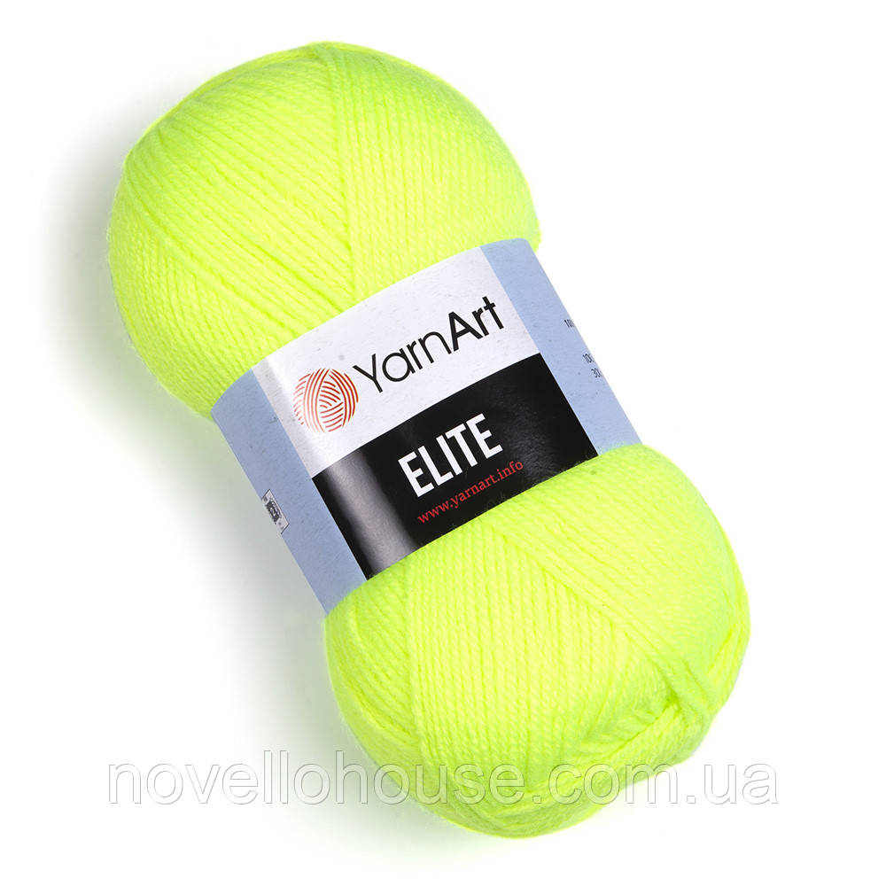 Yarnart ELITE (Еліт) № 79 салатовий (Пряжа акрилова, нитки для в'язання)