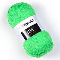 Yarnart ELITE (Еліт) № 8233 зелений (Пряжа акрилова, нитки для в'язання)