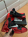 Nike LeBron 11 XDR 'Heat Away' Леброн 11 червоно-чорні баскетбольні чоловічі кросівки, фото 6