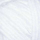 Yarnart DOLCE BABY (Дольче Бейбі) №741 білий (Пряжа плюшева, нитки велюр для в'язання), фото 2