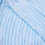Yarnart DOLCE BABY (Дольче Бейбі) №749 блакитний (Пряжа плюшева, нитки велюр для в'язання), фото 2