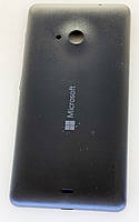 Задняя крышка для Microsoft (Nokia) 535 Lumia Dual Sim (RM-1090), черная, оригинал