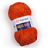 Yarnart DOLCE BABY (Дольче Бейбі) №778 теракот (Пряжа плюшева, нитки велюр для в'язання)